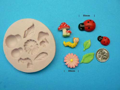 Garden Critters Silicone Mould - Click Image to Close